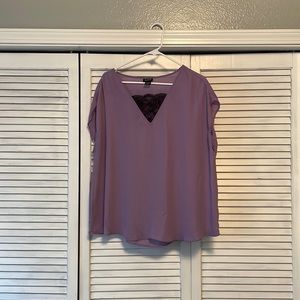 Purple sleeveless blouse, Size L, Torrid